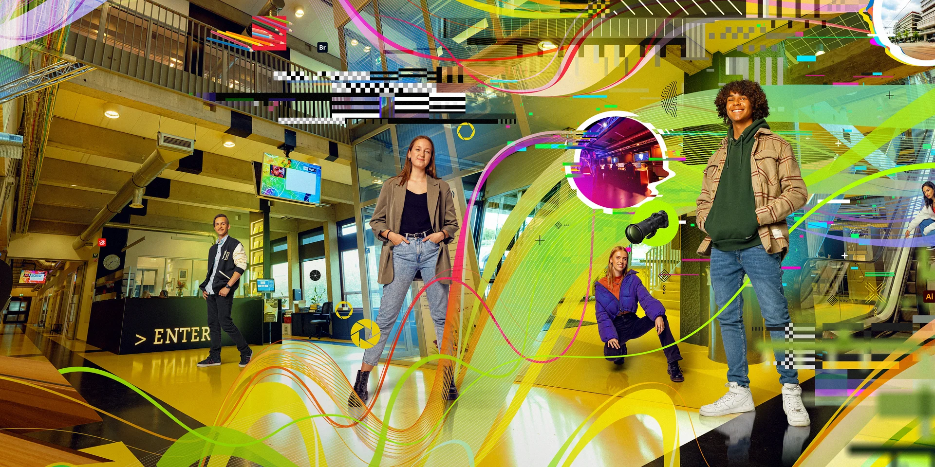 Van innovatieve vakschool naar een begrip: enter the creative world.